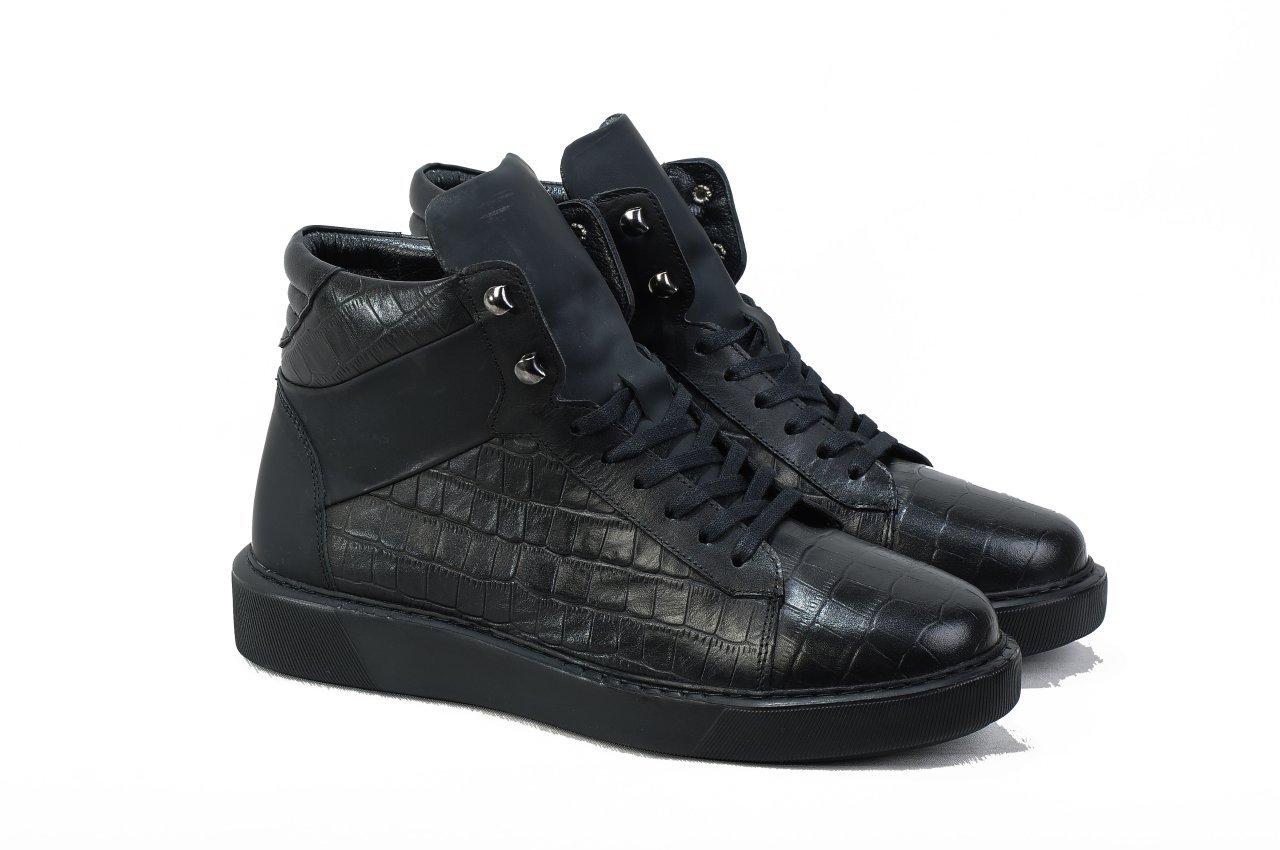 4222 KROKODİL GİZLİ TOPUKLU BOY UZATAN SNEAKER