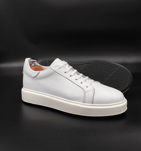 3589 BEYAZ GİZLİ TOPUKLU BOYU UZATAN SPOR AYAKKABI