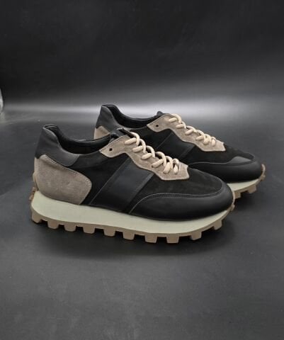 2020 SİYAH-KUM ALİ MERCAN GİZLİ TOPUKLU BOY UZATAN AYAKKABI