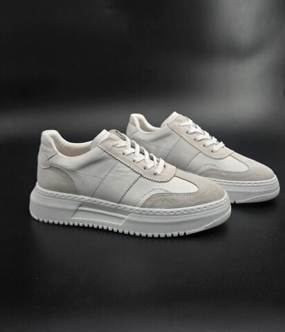 303 BEYAZ GİZLİ TOPUKLU BOY UZATAN SNEAKER