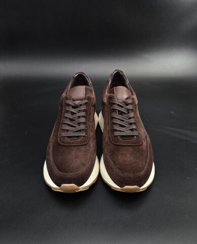 4237 BROWN SUEDE GİZLİ TOPUKLU BOY UZATAN SPOR AYAKKABI