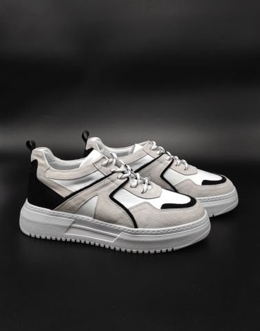 ALİ MERCAN PREMİUM BEYAZ YÜKSEK TABAN BOY UZATAN AYAKKABI