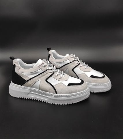 ALİ MERCAN PREMİUM BEYAZ YÜKSEK TABAN BOY UZATAN AYAKKABI