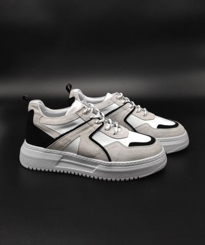 ALİ MERCAN PREMİUM BEYAZ YÜKSEK TABAN BOY UZATAN AYAKKABI