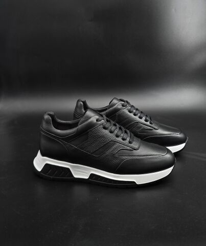 3270 BLACK GİZLİ TOPUKLU BOY UZATAN SPOR AYAKKABI