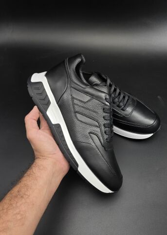 3270 BLACK GİZLİ TOPUKLU BOY UZATAN SPOR AYAKKABI