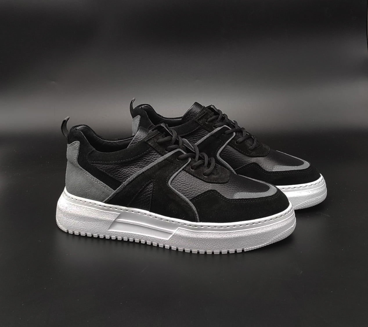 ALİ MERCAN PREMİUM SİYAH YÜKSEK TABAN BOY UZATAN AYAKKABI