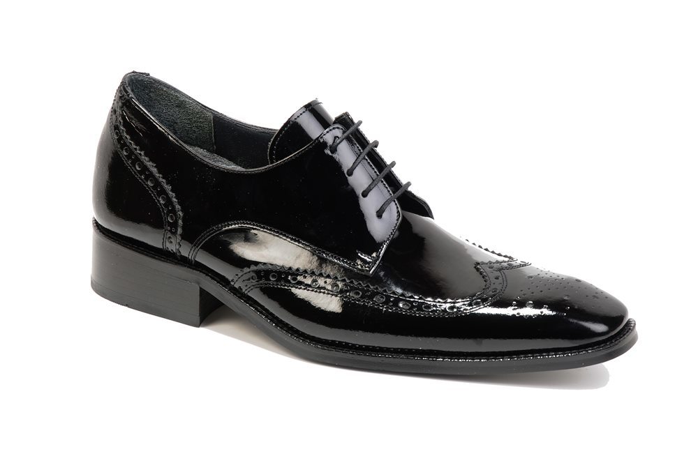 Oxford Rugan Zımbalı 6801 Boy Uzatan Damat Ayakkabı 35 - +7 CM