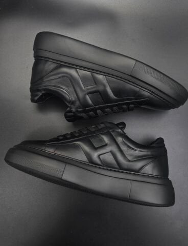 6661 FULL SİYAH PREMİUM GİZLİ TOPUKLU SPOR AYAKKABI