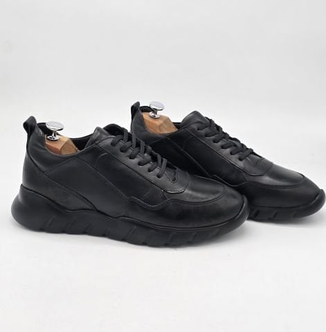 923 BLACK GİZLİ TOPUKLU İÇTEN TOPUKLU SNEKAER