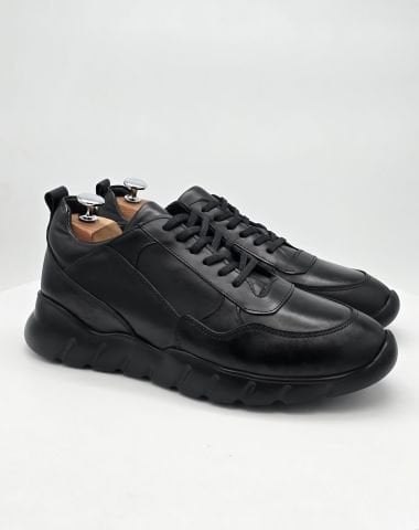 923 BLACK GİZLİ TOPUKLU İÇTEN TOPUKLU SNEKAER