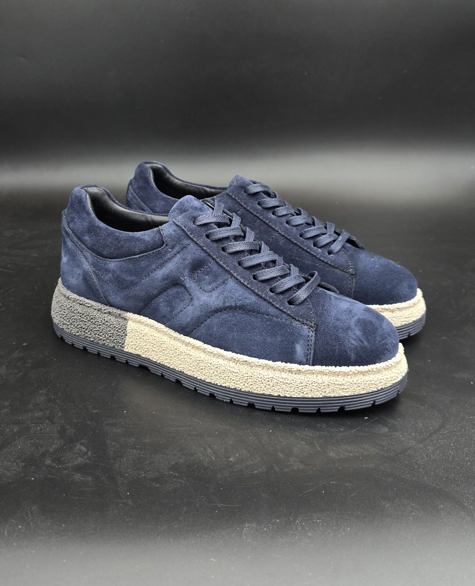 5115  NAVYBLUE  DESİNG GİZLİ TOPUKLU BOYU UZATAN AYAKKABI