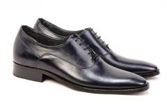 536 Lacivert Tasarım Gizli Topuklu Amat Ayakkabı