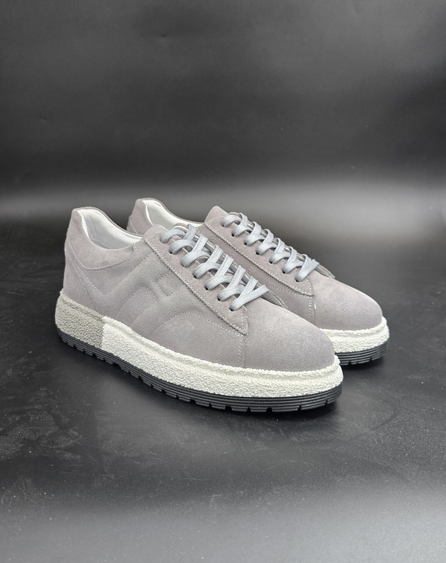 5115  GRAY  DESİNG GİZLİ TOPUKLU BOYU UZATAN AYAKKABI