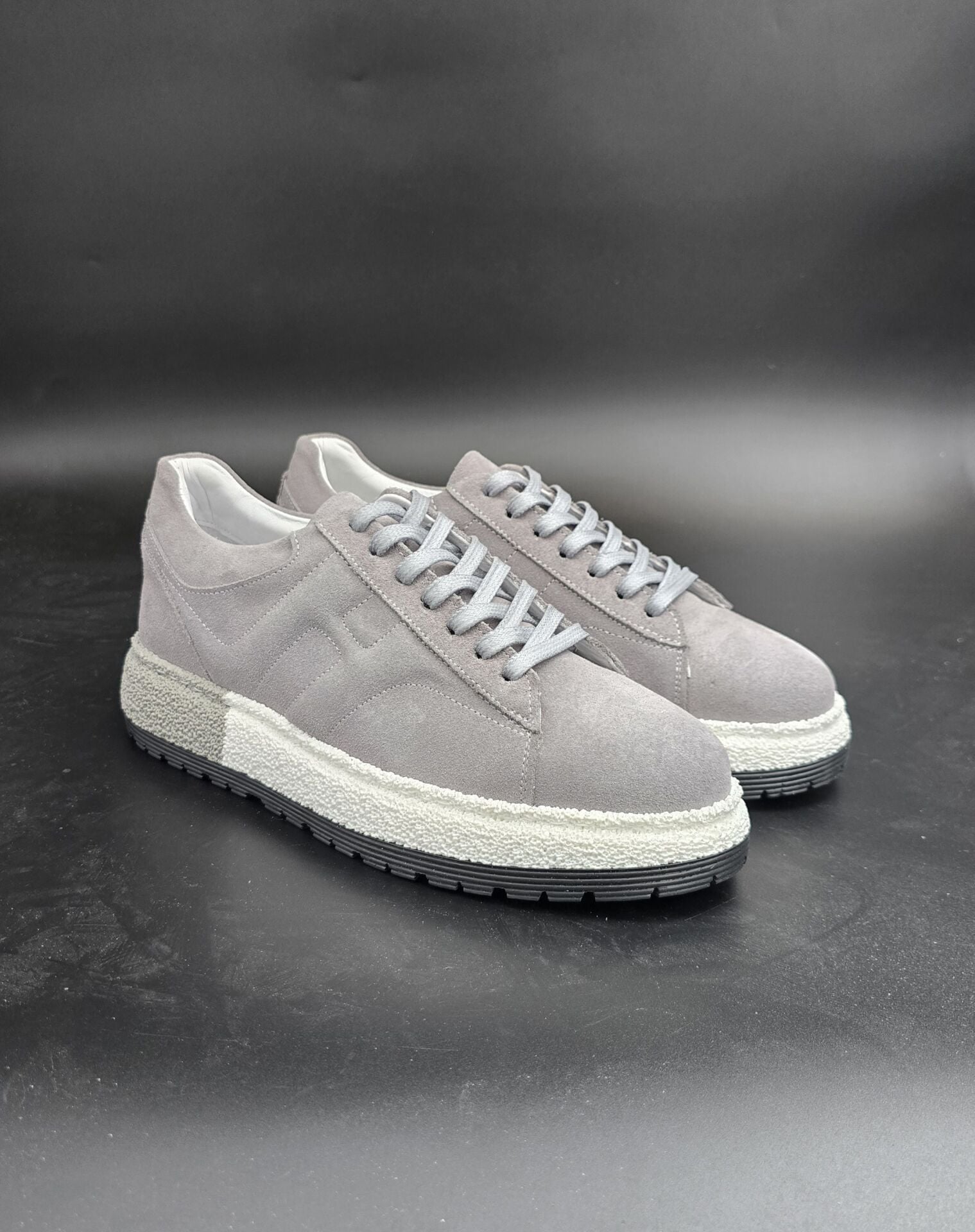 5115  GRAY  DESİNG GİZLİ TOPUKLU BOYU UZATAN AYAKKABI
