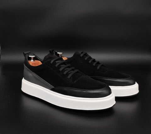 9546 SİYAH SÜET ARAJMAN BOYU UZATAN AYAKKABI