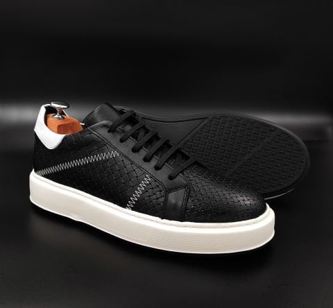 5789  SİYAH GİZLİ TOPUKLU AYAKKABI