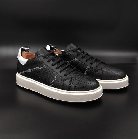 5789  SİYAH GİZLİ TOPUKLU AYAKKABI