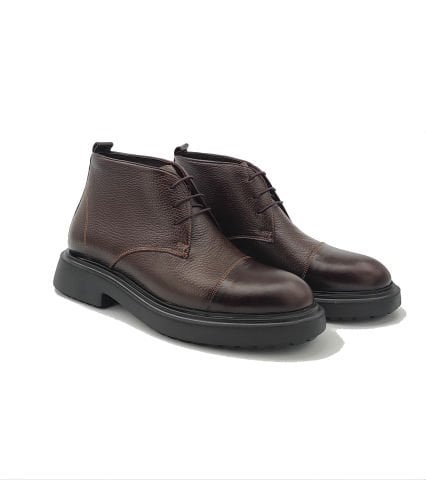 2138 KAHVE YÜKSEK TABANLI GİZLİ TOPUKLU BOT