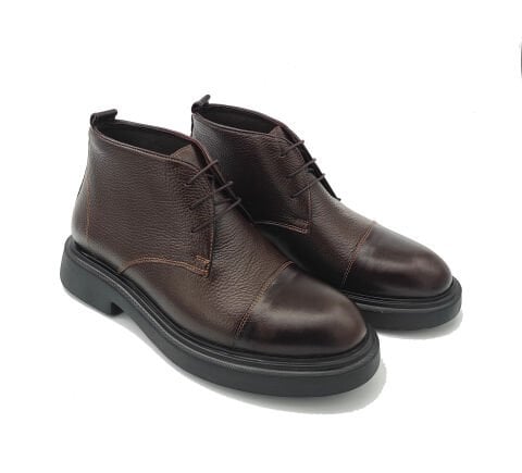 2138 KAHVE YÜKSEK TABANLI GİZLİ TOPUKLU BOT