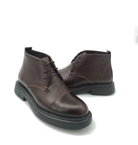 2138 KAHVE YÜKSEK TABANLI GİZLİ TOPUKLU BOT