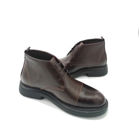 2138 KAHVE YÜKSEK TABANLI GİZLİ TOPUKLU BOT