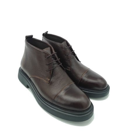 2138 KAHVE YÜKSEK TABANLI GİZLİ TOPUKLU BOT