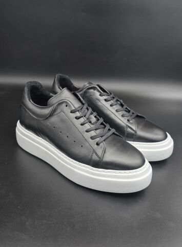 1219 NEW BLACK PREMİUM GİZLİ TOPUK BOY UZATAN AYAKKABI