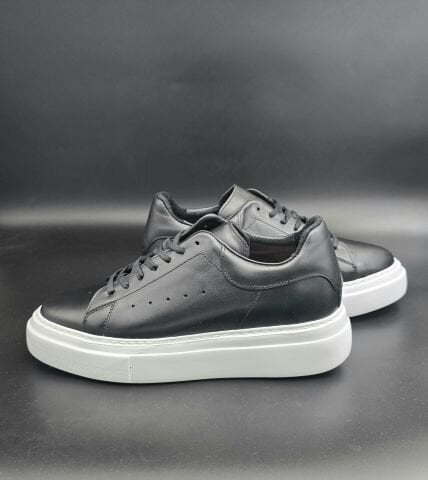 1219 NEW BLACK PREMİUM GİZLİ TOPUK BOY UZATAN AYAKKABI