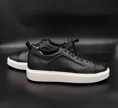 4333 SİYAH GİZLİ TOPUKLU BOYU UZATAN SPOR AYAKKABI