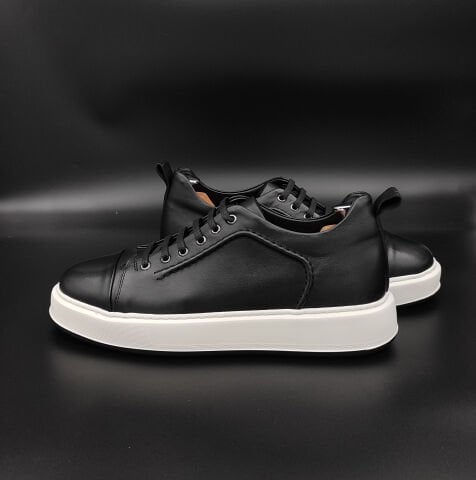 4333 SİYAH GİZLİ TOPUKLU BOYU UZATAN SPOR AYAKKABI