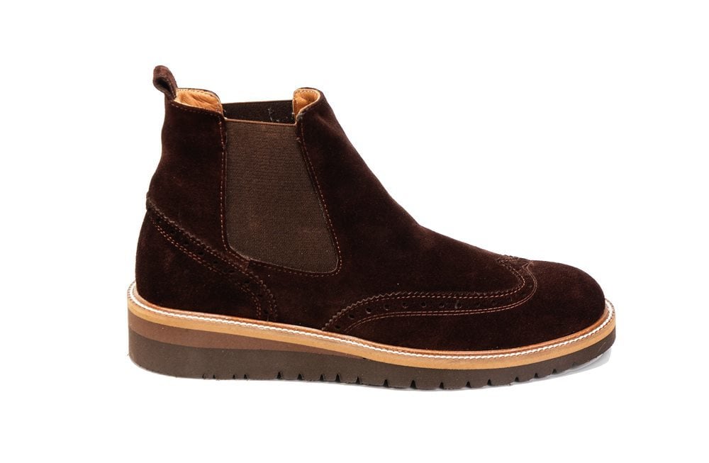 Oxford Süet Kahve Boy Uzatan Bot