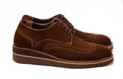 Oxford Süet Gizli Topuklu Spor Ayakkabı