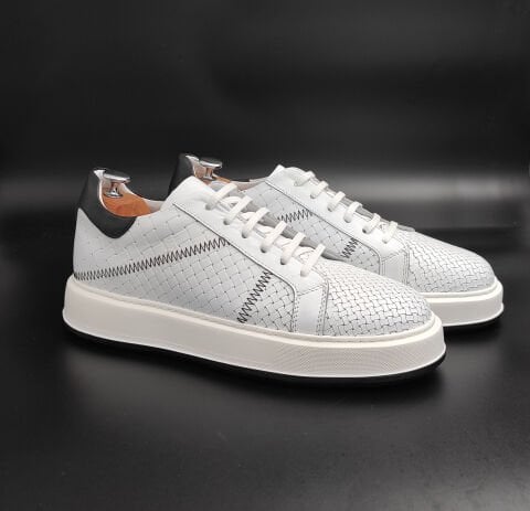 5789 BEYAZ GİZLİ TOPUKLU AYAKKABI