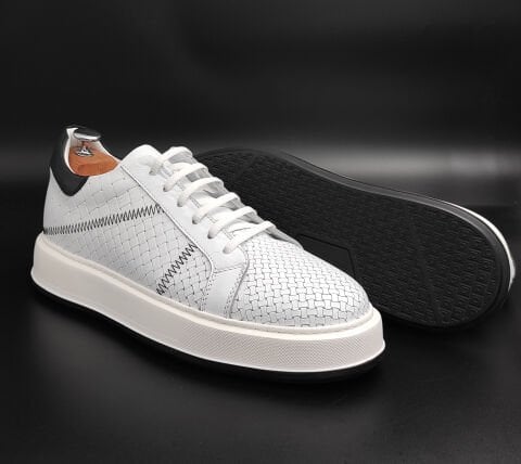 5789 BEYAZ GİZLİ TOPUKLU AYAKKABI