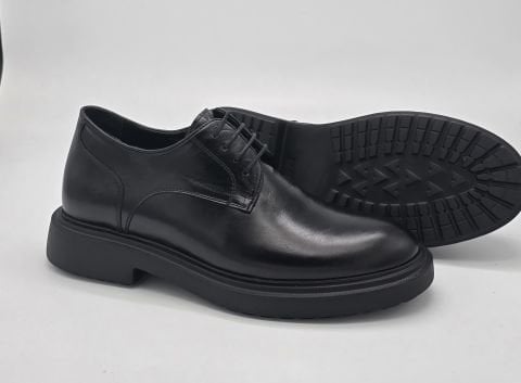 9887 SİYAH GİZLİ TOPUKLU GÜNLÜK AYAKKABI