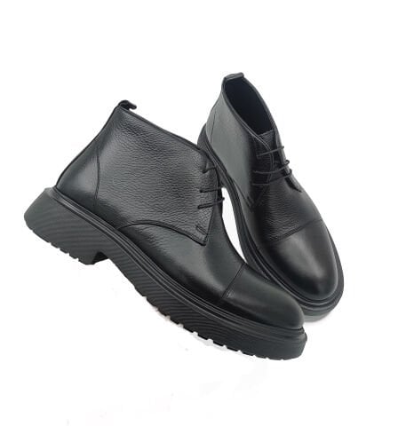 2138 SİYAH YÜKSEK TABANLI GİZLİ TOPUKLU BOT