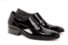 6801 Rugan Maskeretli Gizli Topuklu Damat Ayakkabı