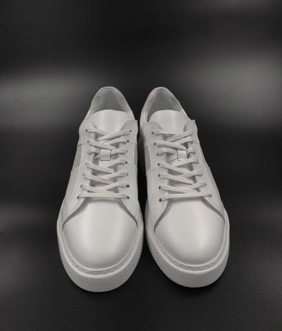 9090 BEYAZ GİZLİ TOPUKLU BOY UZATAN AYAKKABI