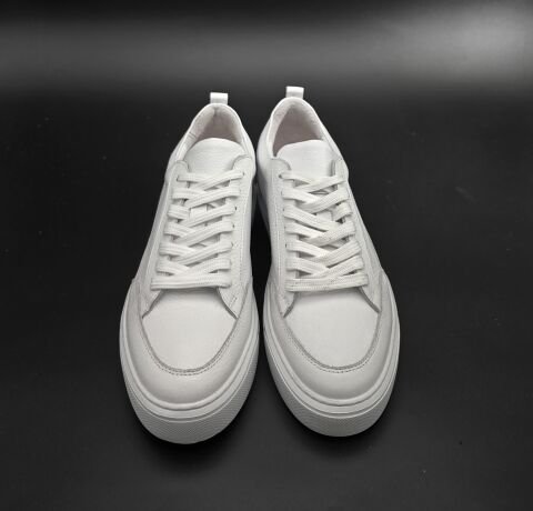 5432 BEYAZ GİZLİ TOPUKLU BOY UZATAN SNEAKER