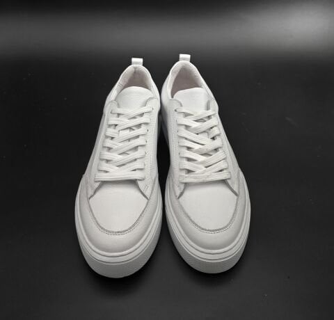 5432 BEYAZ GİZLİ TOPUKLU BOY UZATAN SNEAKER