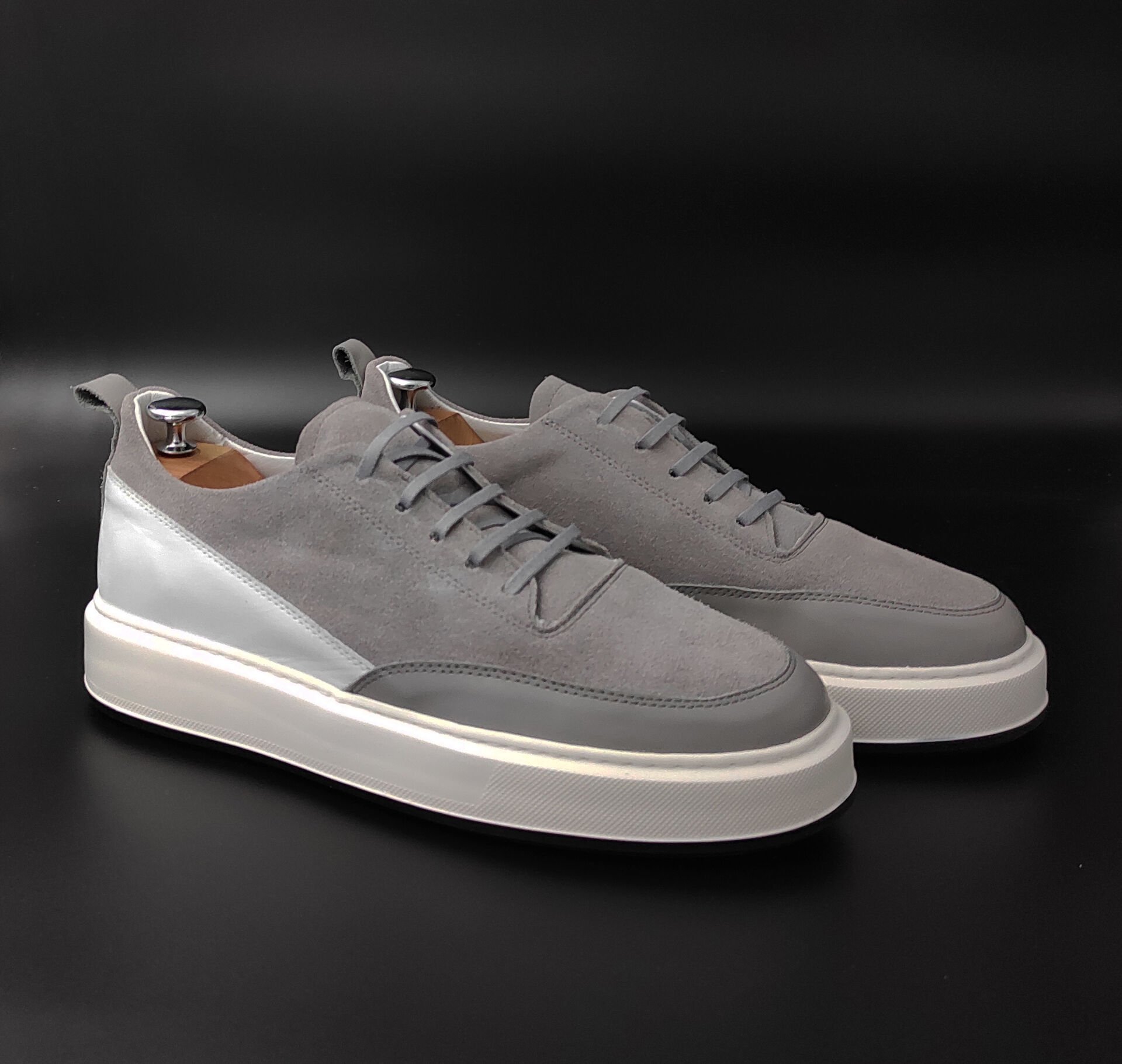 9546 GRİ SÜET ARAJMAN BOYU UZATAN AYAKKABI