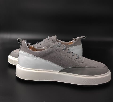 9546 GRİ SÜET ARAJMAN BOYU UZATAN AYAKKABI