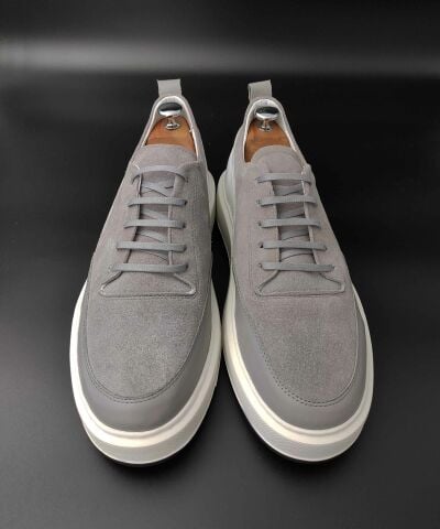 9546 GRİ SÜET ARAJMAN BOYU UZATAN AYAKKABI