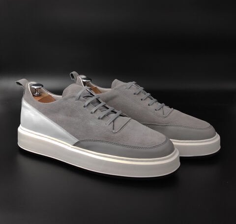 9546 GRİ SÜET ARAJMAN BOYU UZATAN AYAKKABI