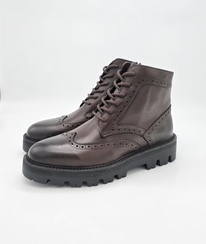 703 KAHVE OXFORD GİZLİ TOPUKLU BOY UZATAN BOT