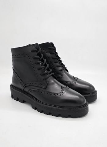 704 SİYAH OXFORD GİZLİ TOPUKLU BOY UZATAN BOT