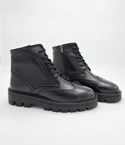 704 SİYAH OXFORD GİZLİ TOPUKLU BOY UZATAN BOT