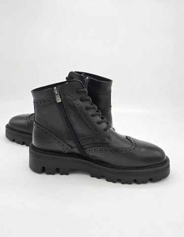 704 SİYAH OXFORD GİZLİ TOPUKLU BOY UZATAN BOT