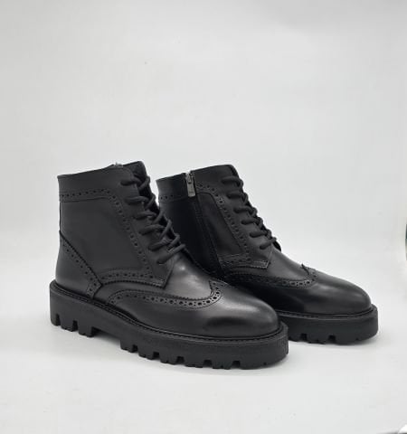 704 SİYAH OXFORD GİZLİ TOPUKLU BOY UZATAN BOT